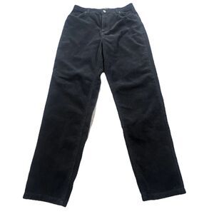 BDG Urban Outfitters Womens Mom High Rise Corduroy Pants Size 30 Black Straight